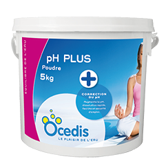 Poudre PH+ Pour Piscine 5 Kg OCEDIS - Rééquilibre Le PH De L'eau, Traitement Facile Et Efficace